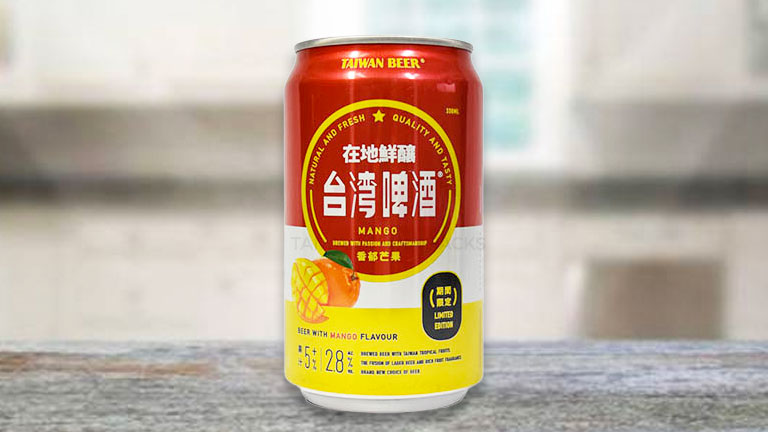 台湾ビール11.缶タイプの「マンゴービール」